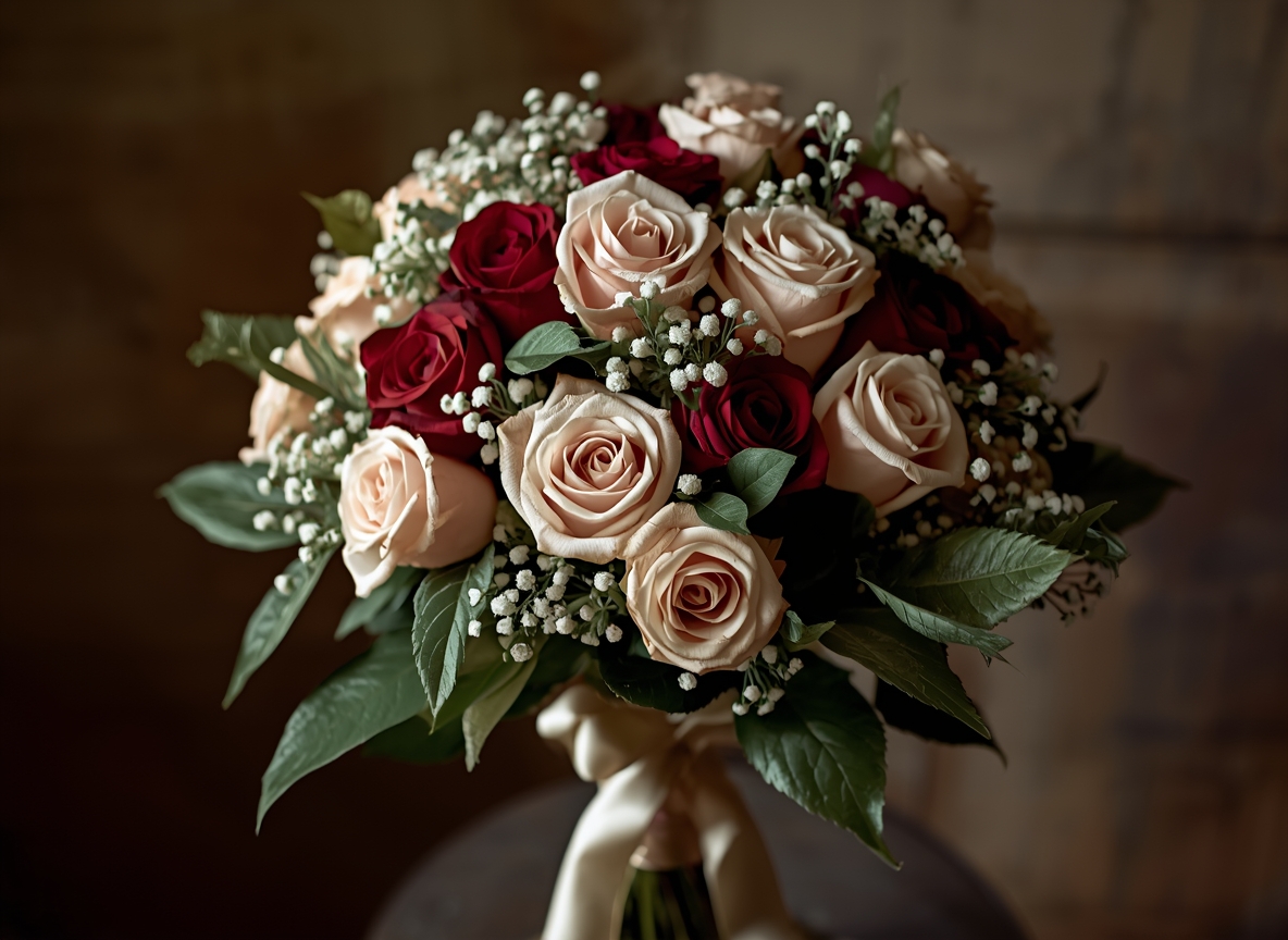 Romantischer Rosenstrauß